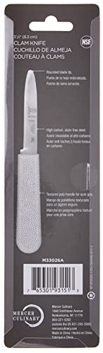 Image of Mercer Culinary Clam Knife with Poly Handle, 3-1 /4, White (Pack of 2)