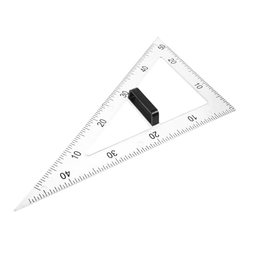 Regla de dibujo de 60 grados para clases de geometría y matemáticas