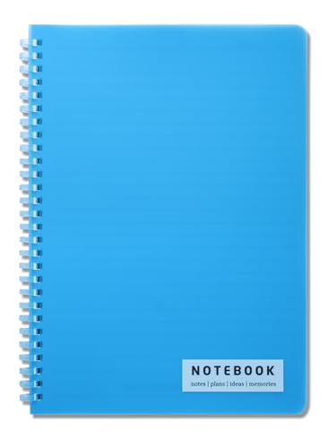 Image of DOODLE B5 Ruled Spiral Notebook | 160 Pages, 80 GSM | Soft Wiro Binding for Smooth Writing | Ideal for School, College & Office | Blue