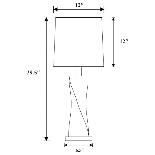 Set de 2 lámparas de mesa 30 pulgadas plata miniatura 4