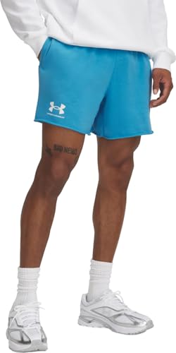 Short de sport homme Under Armour Rival Terry en taille 3XL bleu