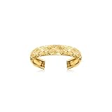 Ross-Simons Pure Collection 14kt Yellow Gold Diamond-Cut Adjustable Toe Ring