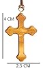 Ichthus Jesus fish olive wood cross necklace handmade in Nazareth #4