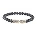 Produktbild Armband Yongqxxkj, Vintage-Stil, Vulkanlavenschmuck mit Steinprägung von Decor  Schwarz Coffee