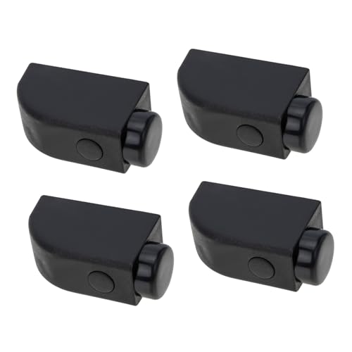 Gatuida Cerradura De Seguridad De Ventana Corredera Para Puertas y Ventanas, Antirrobo, Limitador De Apertura, Aluminio Negro, 4 Piezas, Protección Para Hogares Niños