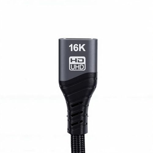 Cable HDMI 16K para jugar a distancia con extensor macho a hembra duradero 6