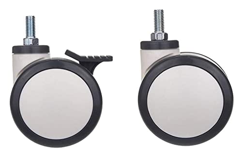 Roulette pivotante robuste 4 pouces médicale avec frein M12x25 vis - 2