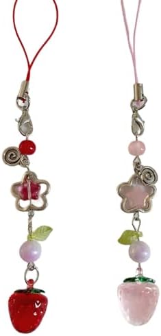 NMOWYBPY Cuteness Bag Pendant Portable Phone Chain Strawberry Shape Stylish Jewelry Pendant for Party and Gatherings Portable Keychain — view 6