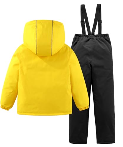 Image of M2C Boys Girls 2-Piece Snowsuit Thicken Patterned Ski Jackets and Pants