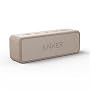 Anker Soundcore 2 (USB Type-C充電 Bluetooth スピーカー 12W出力 24時間連続再生)【ワイヤレスステレオ対応/小型/強化された低音 / IPX7防水規格 / デュアルドライバー/マイク内蔵/バッテリー内蔵/ポータブル】(ライトブラウン)