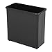 Scranton & Co Black Rectangular Wastebasket 27.5 Quart (Set of 3)