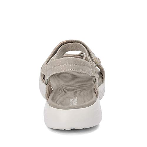 Skechers Performance Women's on-the-Go 600-Brilliancy Wide Sport Sandal,natural,5 W US