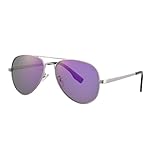 COASION Pilotenbrille Polarisierte Sonnenbrille klein für Herren Damen Polarisiert UV400 Schutz Retro Piloten Sonnenbrillen Vintage, 52MM