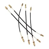 OFFSCH 5 Pezzi Corde per Coda di Violino in Nylon e Ottone Nero, Accessori per Corda di Coda 4/4-3/4 Violino e Viola Piccola, Ricambi Affidabili
