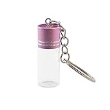 4PCS Glass Bottle Pendant Keychain Wish Secret Keep Essential Oil Diffuser Vials Necklace Memorial Urn Cremation Jewelry