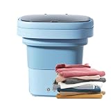 Piccola macchina pieghevole da 6 l con cestello di drenaggio, mini macchina per lavanderia, per appartamento, camera da , casa, viaggi, campeggio, lavaggio di indumenti e biancheria intima, bagno