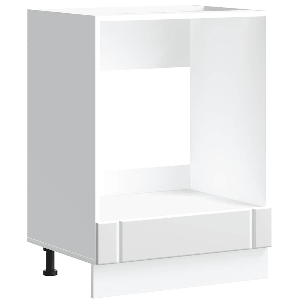 vidaXL Oven Cabinet Lucca Engineered Wood Kitchen Storage Unit, 60x46x81.5 cm, White — image 1