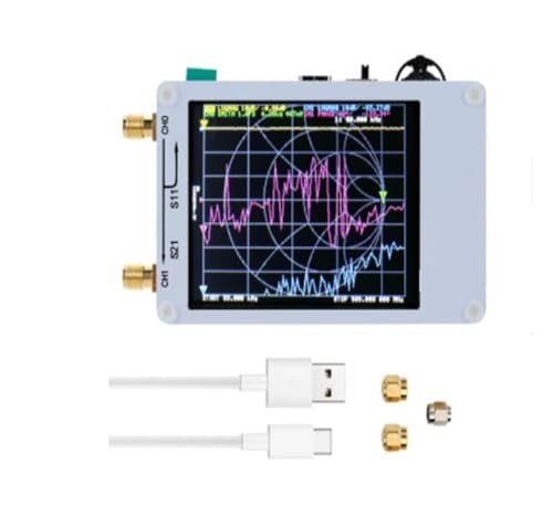 Analizador de red vectorial VNA portátil con pantalla táctil para medir bandas MF y HF