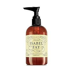 Isabel Fay Natural Water Based Personal Lubricant for Sensitive Skin, No Parabens, No Glycerin, 8 oz