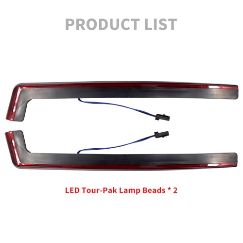 Image of Tour Trunk Side Marker Accent Light LED Running Light Red Lens Kit Fit for Harley Touring Road King Road Street Electra Glide Tri Glide Ultra Limited 2006-2023