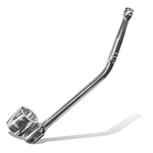 Tuxihapp Double Sided Flexible O2 Sensor Wrench, 6 Point & 12 Point Socket Head Oxygen Sensor Wrench with Contour Handle, Universal 7/8