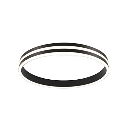 Modern Minimalist Round LED Flush Mount Ceiling Light, White Light