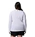 Columbia Womens PFG Tidal Tee II Long Sleeve Sun Protection Shirt, White/Cirrus Grey Logo, X-Large