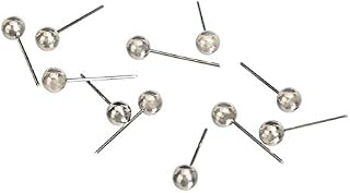 Amazon Basics Map Push Pins, Plastic Head, Steel Point, Silver, 400-Count