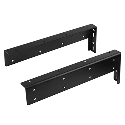 Eoere 4 Pcs 12 5/8 Inch Heavy Duty Shelf Bracket Steel Floating Shelves Bookshelf Wall Mounted Book Shelf Organizer Hanging Wall Shelf thumb #3
