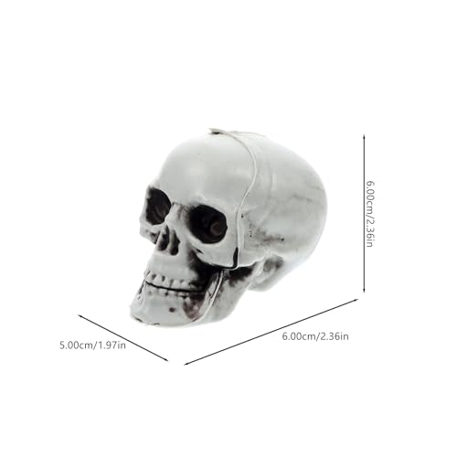 Cráneos de plástico Totority (17 piezas) para decoración de Halloween y fiestas de terror 2