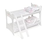 Badger Basket White Rose Doll Bunk Bed (fits American Girl Dolls)