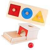 Bloc de de formes géométriques : jouer avec les enfants est meilleur pont entre les parents et les bébés, bon choix pour les activités d'apprentissage préscolaire, puzzle de blocs de formes