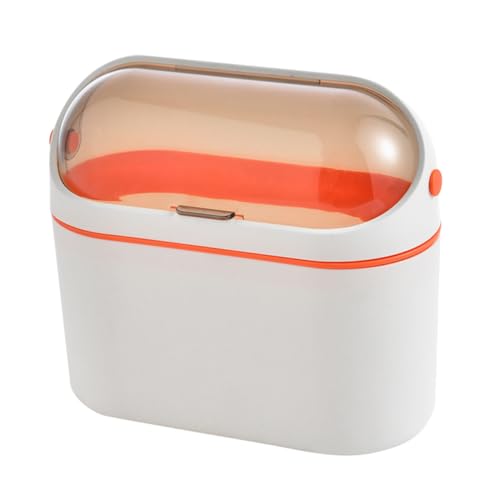Veemoon Cestino per la Spazzatura da Cucina con Coperchio a Ribalta Cestino da Parete e da Tavolo Piccolo e Portatile Contenitore per Rifiuti Domestico con Design Moderno e Capacità