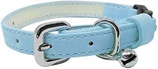 Animal Outfitters UK Boutique Collection Faux Leather | Breakaway | Adjustable Cat Collar | Cute (Black and Gold Bell)| Cat collars | Kitten Collar | Cat collar with bell | Quick Release