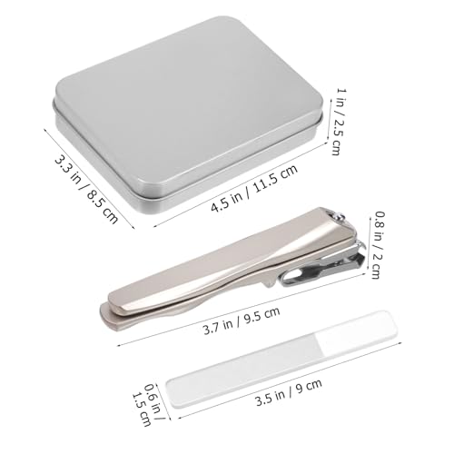 Ensemble coupe-ongles biseautés pour ongles épais avec boîte compacte - 3