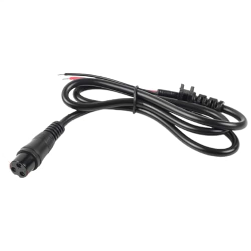 Scooter Charging Socket - Electric Scooter Charging Port, Scooter Power Input | Dustproof and Waterproof 3 Pin Aviation Head Charger Plug for Electric Scooters and Electric Battery Vehicles