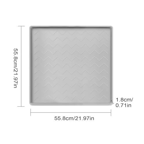 Bandeja de drenaje impermeable de silicona para proteger suelos 3