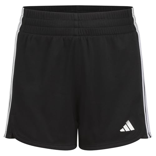 adidas Girls' Big 3-Stripes Mesh Shorts, Black New