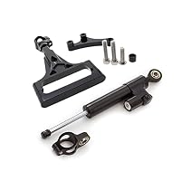 Amortisseur De Direction Pour Kawasaki Z750 (2003-2013) - Kit De Support En Aluminium, Couleur Noire - 3