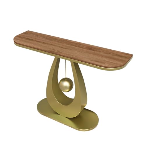 Leaceuv Mueble Entrada Recibidor,Mesa Consola Recibidor,Recibidores de Entrada Modernos,Mesa Auxiliar Sofa Modernos,para Sofá Pasillo Salón Dormitorio(Gold5,150cm/59in)