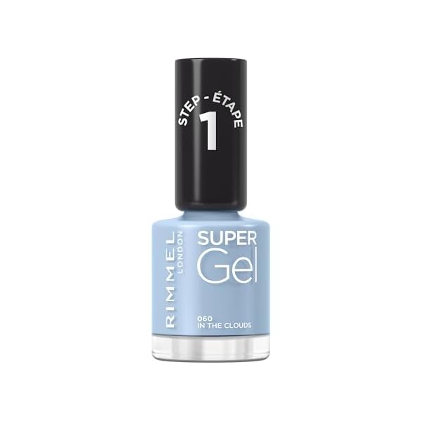 Rimmel London, Super Gel, Esmalte de uñas, 060 In The Clouds, 12 ml 8 31CPUYapneL. SS600 - Rimmel London, Super Gel, Esmalte de uñas, 060 In The Clouds, 12 ml