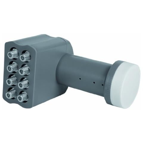 Digitalbox Octo LNB zum Anschluss von bis zu 8 Sat-Receivern (220mA, 40mm) grau Cover