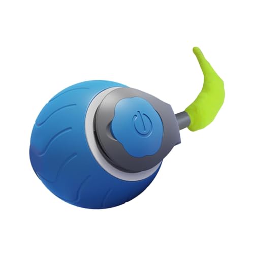 Nishiyuenyi Bola automática para entretenimento de gatos e gatinhos, Azul