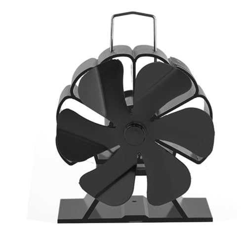 Marhynchus Ventilateur de Cheminée alimenté par la Chaleur, 6 Pales à Démarrage Automatique en Alliage D'aluminium, Fonctionnement Silencieux, Ventilateur Thermique, Répartition Efficace