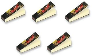 Raw Black Natural Unrefined Filter Tips 5 Pack (250 Tips)