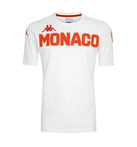Kappa EROI AS MONACO T-shirt Mixte enfant, Blanc (Blanc/Rouge), 14Y