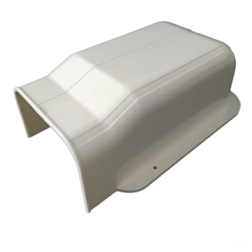 Niceminiwall Juego de línea de aire acondicionado de 100 x 65 mm, carcasa decorativa de PVC para sistemas centrales de CA, instalación montada en la pared para proteger y ocultar (cubierta de pared)