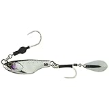 JACKALL(ジャッカル) ビッグバッカーバイトビーンズ 40g 超UVシルバー スピナータイプのルアー スピンテールジグ 1個