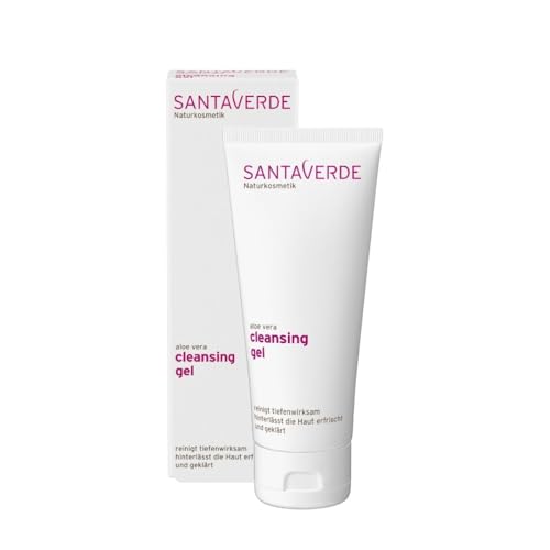 Santaverde cleansing gel - Sanfte Reinigung und Erfrischung mit Aloe Vera und Gurkenextrakt - Für alle Hauttypen - 100 ml