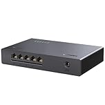 UGREEN 2.5Gbps Network Switch,5 Ports Unmanaged Ethernet Splitter Hub Plug & Play, Fanless, Desktop Wall-Mount, Lifetime Protection for Gaming Office Home NAS PC TV Laptop Switch Router Camera